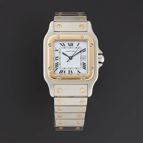 cartier santos medium pre owned|cartier santos 100 quartz.